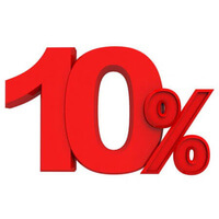 До 100 м<sup>2</sup>. скидка 10%